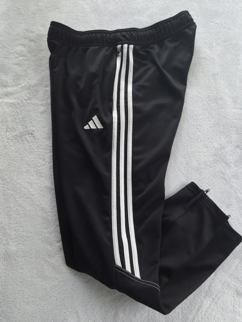 ADIDAS Classic Black & White Stripes Tiro 25 Essentials Training Pants Womens M